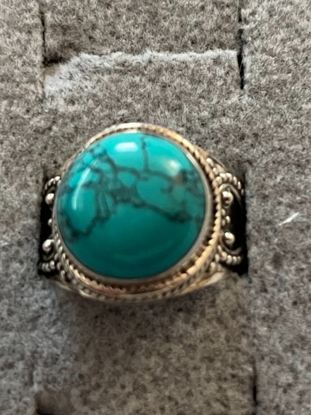 NEW Sterling Silver Ring Size 6 Turquoise Hippie Boho Anthropologie NWOT $112